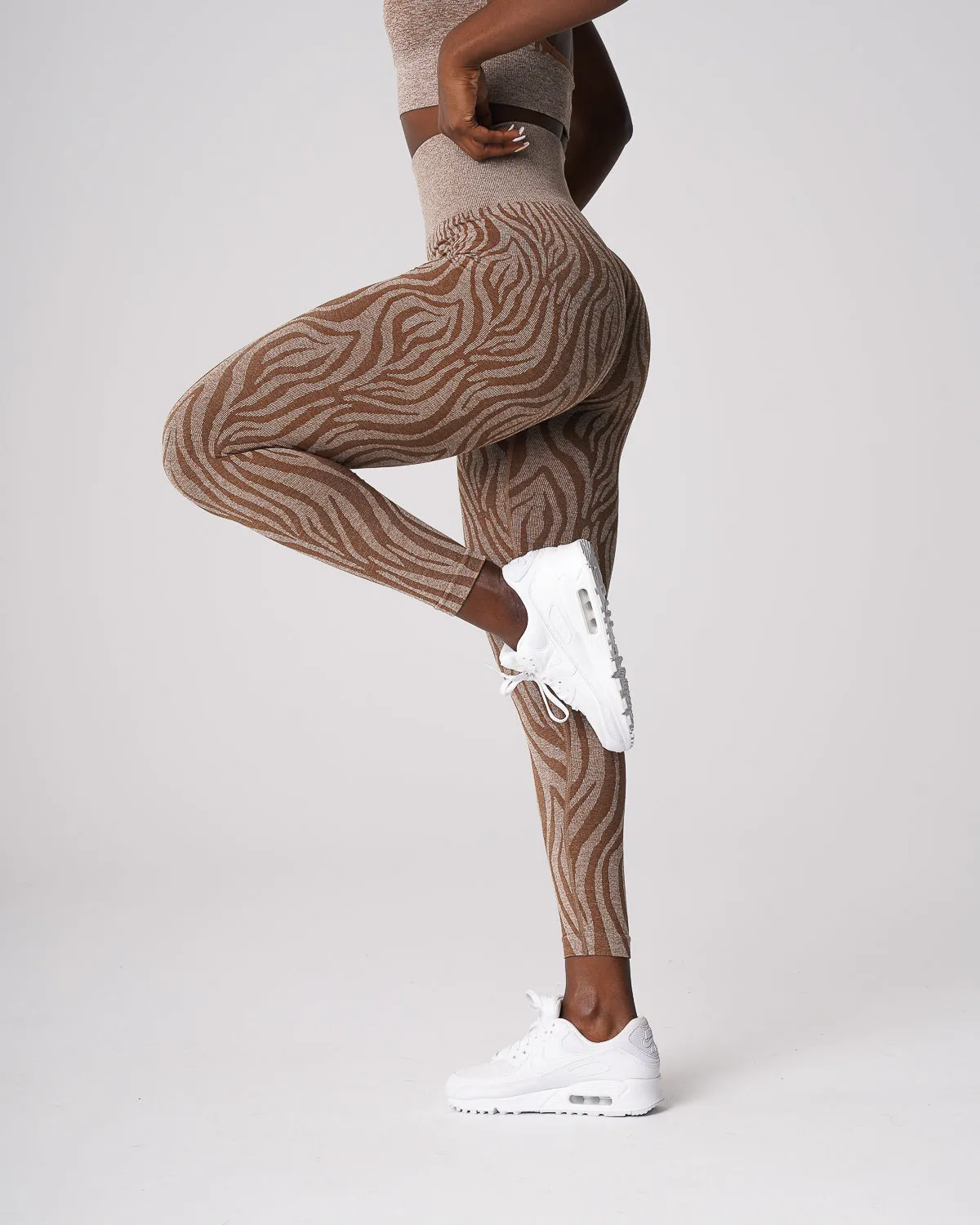 Mocha Zebra Seamless Leggings