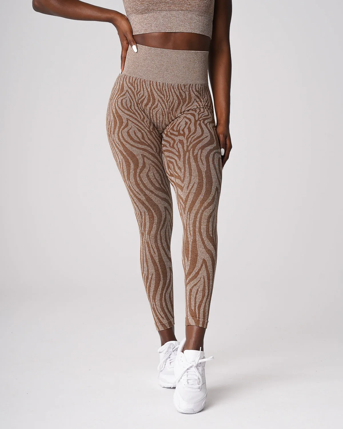 Mocha Zebra Seamless Leggings