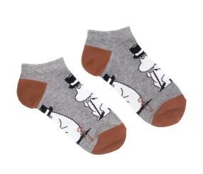 Moominpappa Wondering Men Ankle Socks - Grey