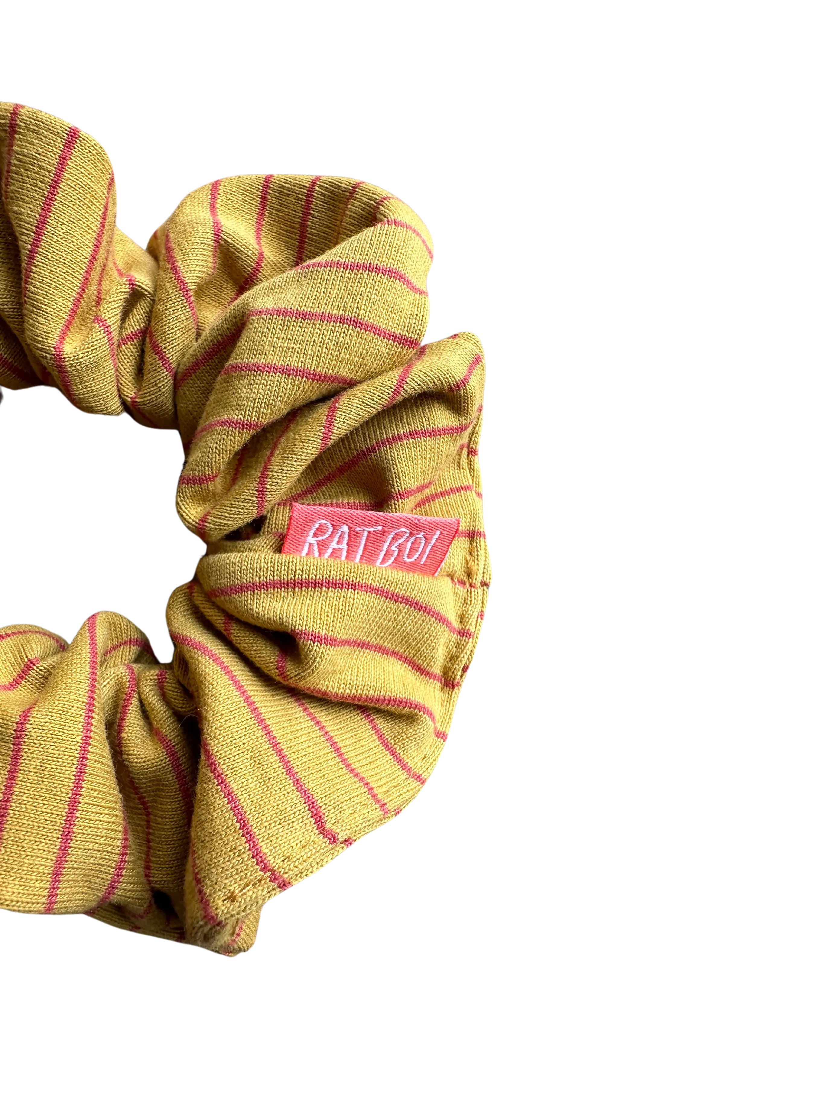 MUSTARD STRIPE CLASSIC SCRUNCHIE