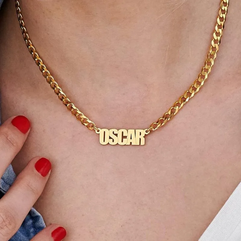 Nameplate Necklace-Christmas Gifts For Women