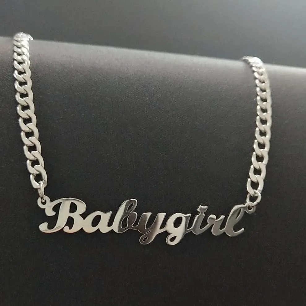 Nameplate Necklace-Christmas Gifts For Women