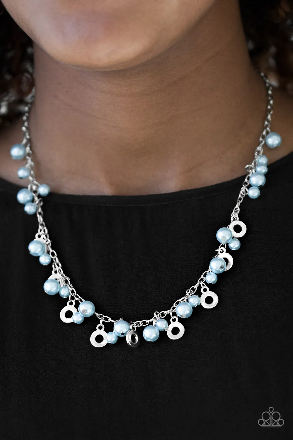 Paparazzi Elegant Ensemble Blue Necklace Set