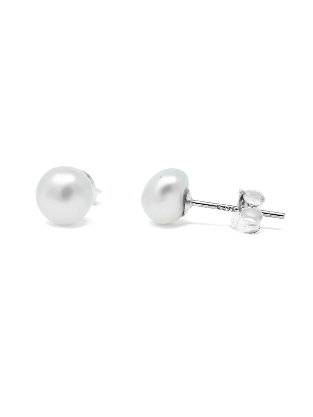 Perfectly Elegant Pearl Sterling Silver Earrings