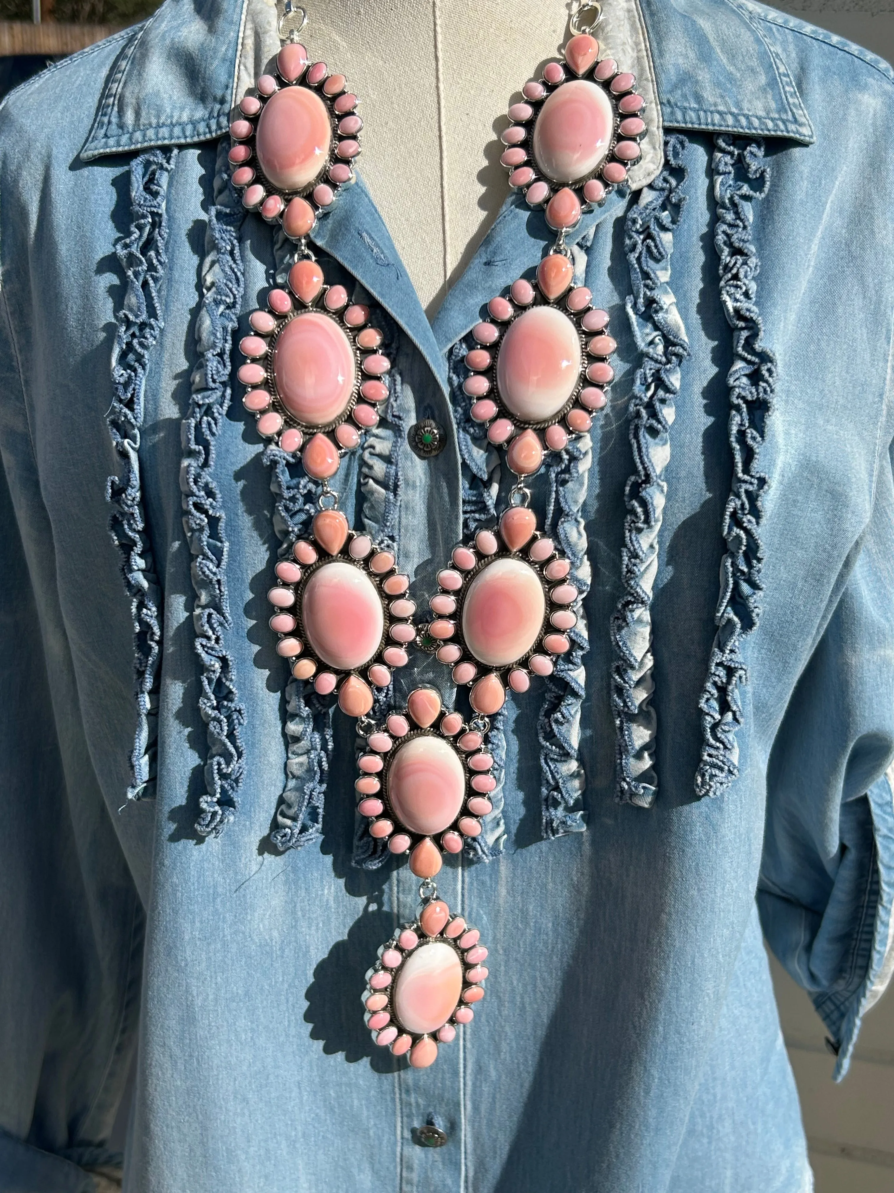 "Cotton Candy" Cluster Necklace