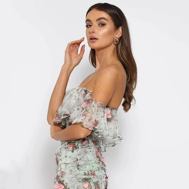 Ruffles Dress Elegant Sex