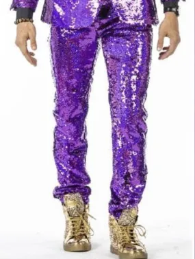 sequin pants men, pink