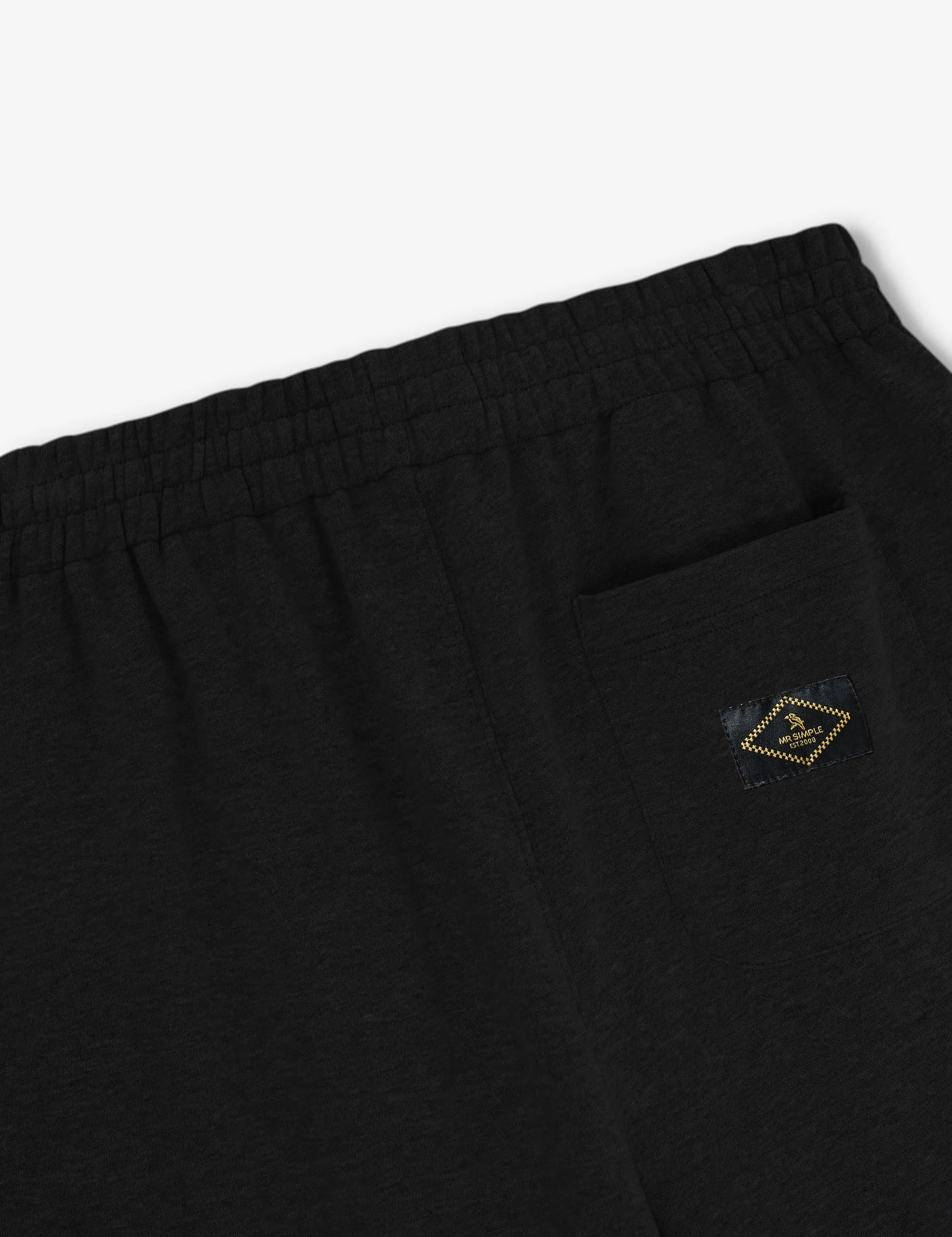 Simple Fleece Trackpant - Black