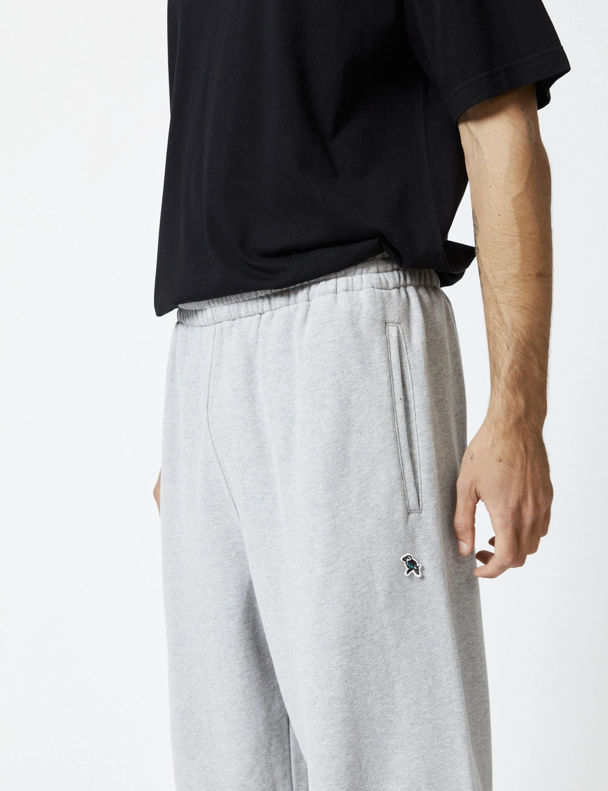 Simple Fleece Trackpant - Grey Marle