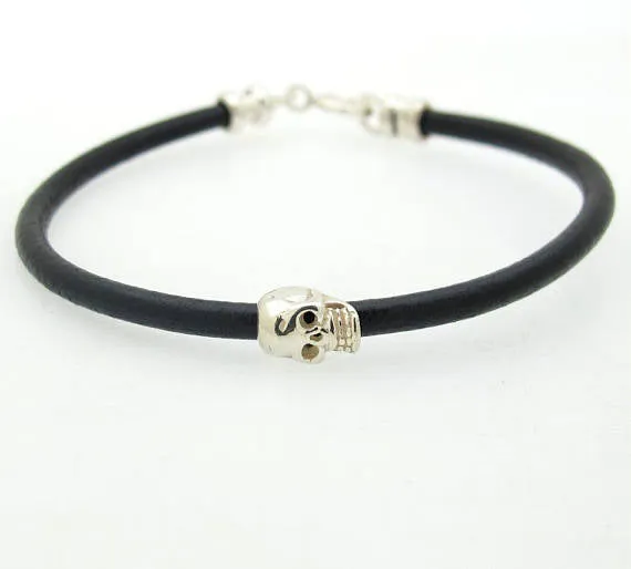 Skull Bracelet - Leather bracelet for Men