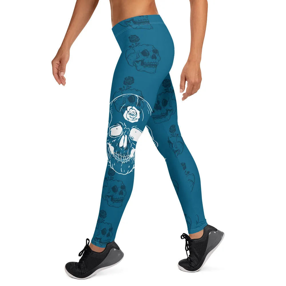 Skull Rose Hidden Leggings