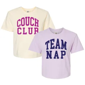 'Team Nap/Couch Club' Boxy T-Shirt