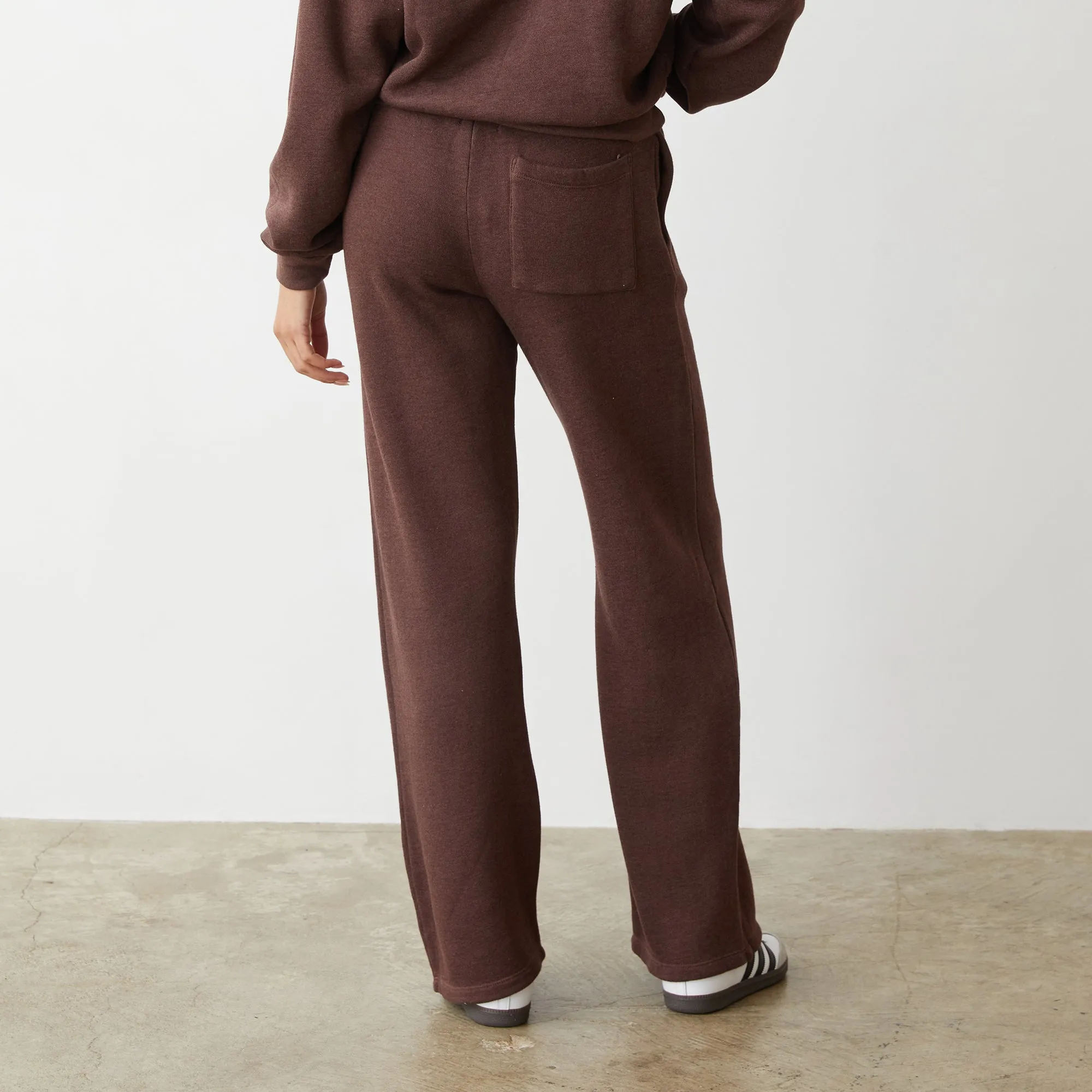 Cozy Teddy Fleece Straight Leg Sweatpants