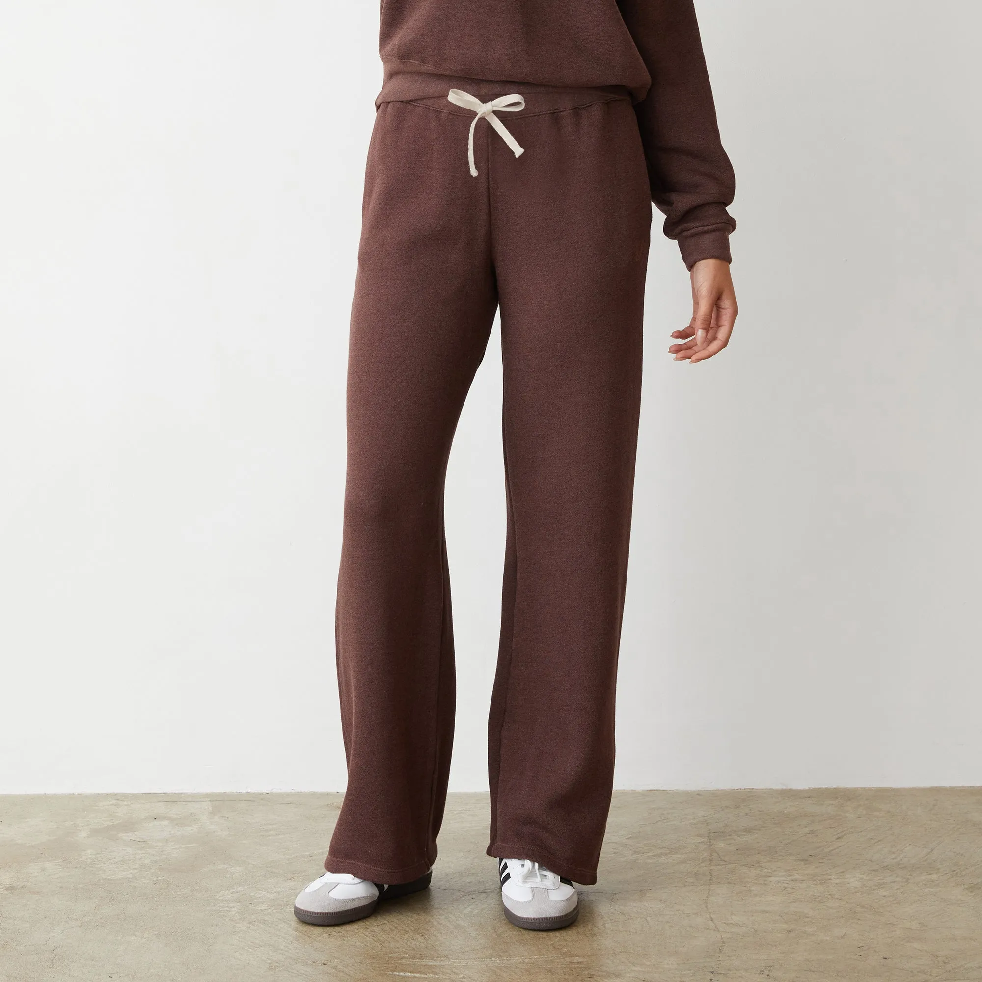 Cozy Teddy Fleece Straight Leg Sweatpants