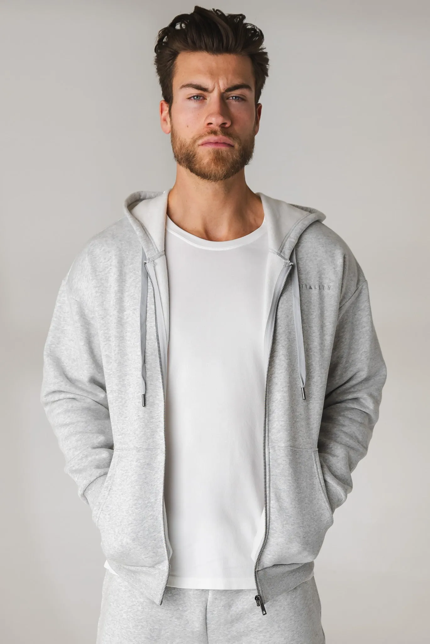 Vitality Uni Cozy Zip - Stone Marl