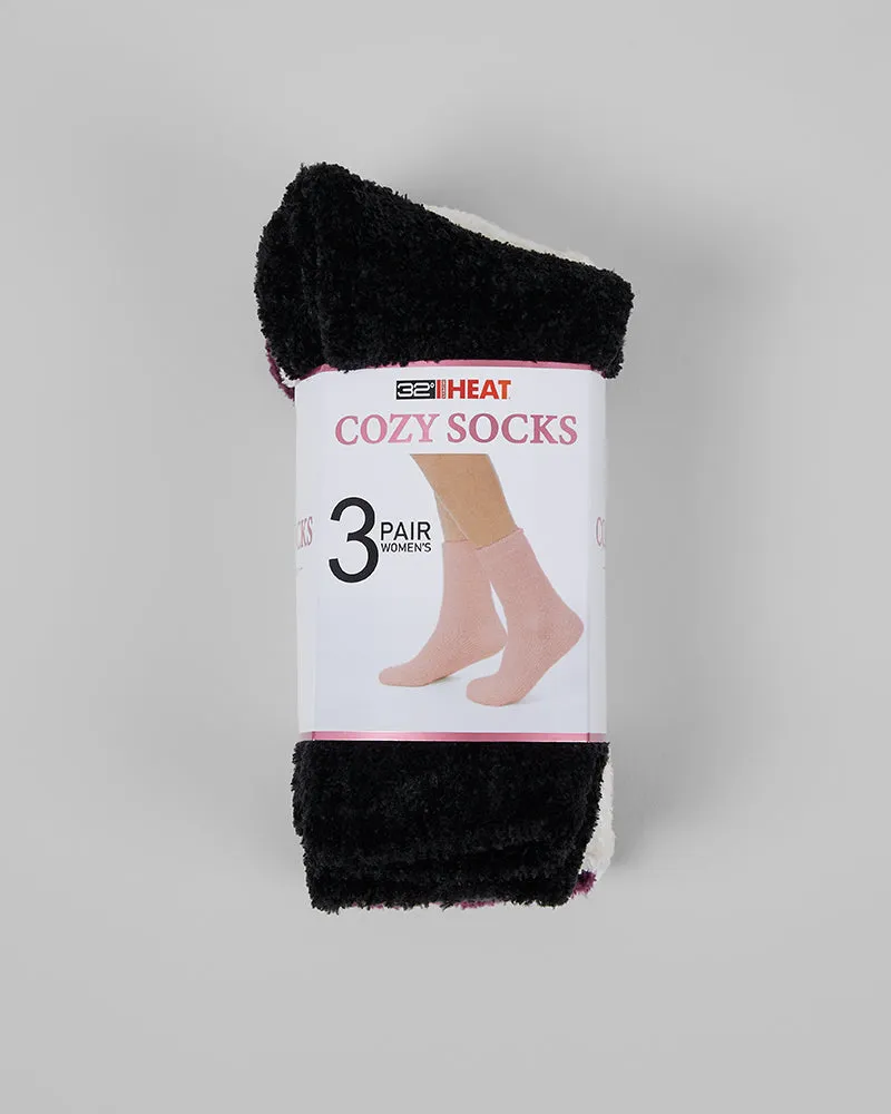 WOMEN'S 3-PACK COZY LOUNGE SOCKS