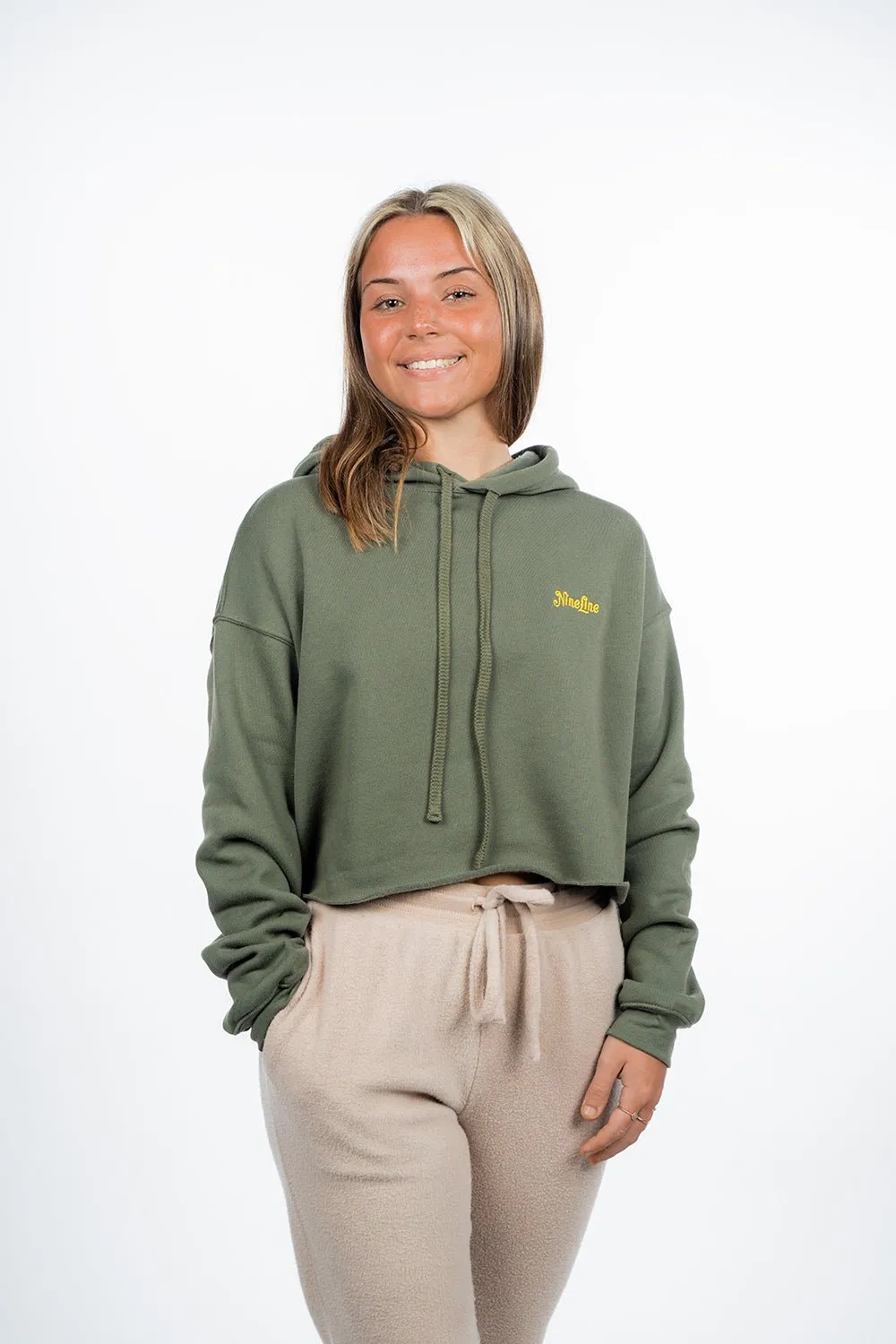 Women's Cropped Fleece Hoodie