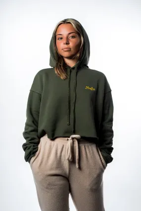 Women's Cropped Fleece Hoodie