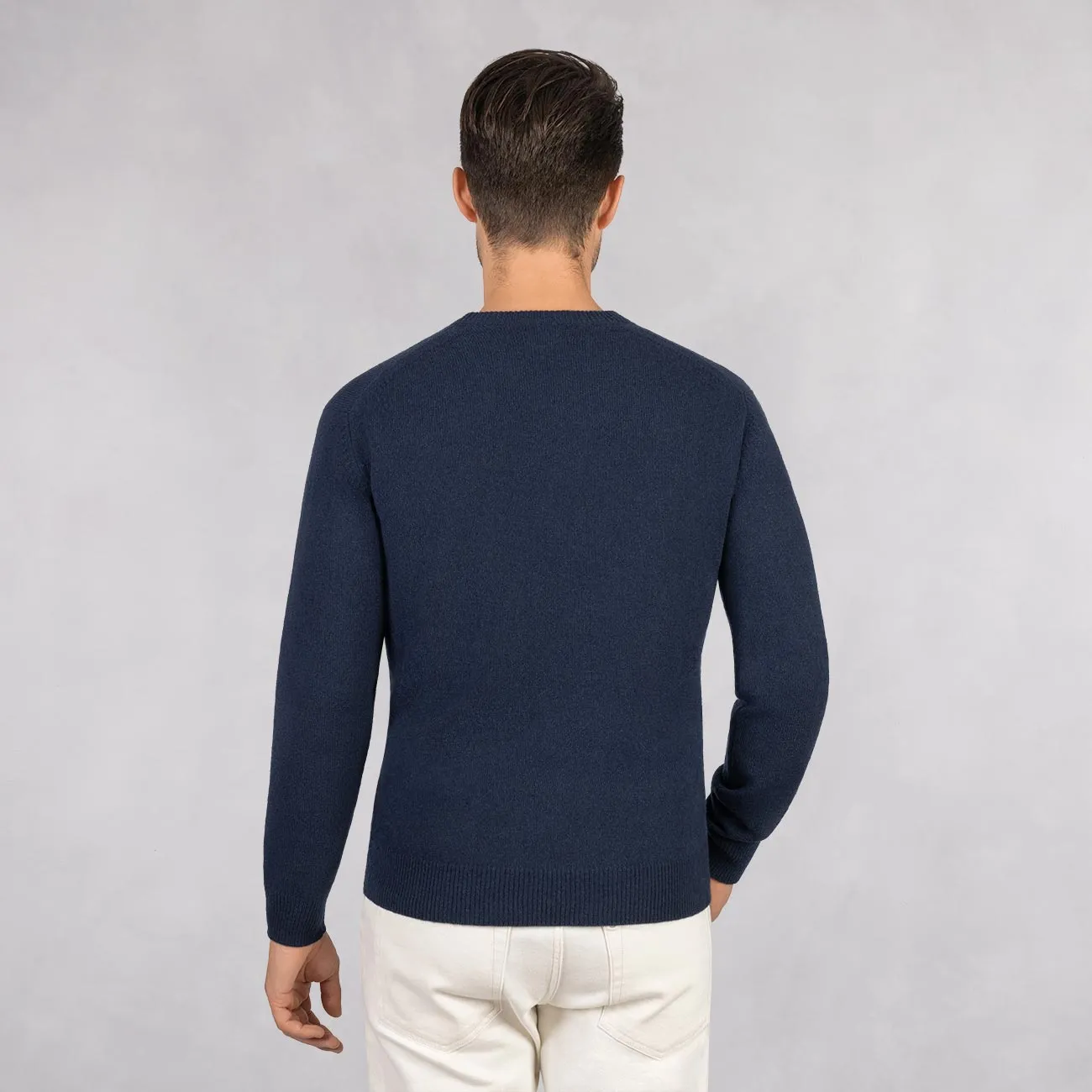 Wool Pullover Round Neck Men