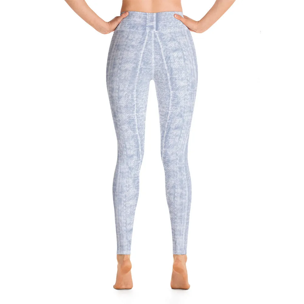 Yoga Leggings Denim Blue