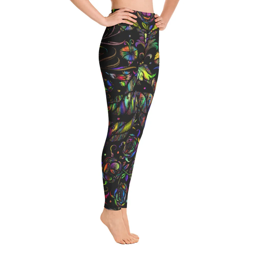 Yoga Leggings Vintage Floral